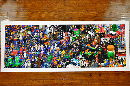 Limited edition 8-bit Halloween pixel print now available at Gallery 1988!