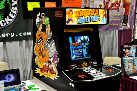 Can you handle the awesome power of Abobo? You'll have your chance to prove it at I-Mockery's Comic-Con booth!