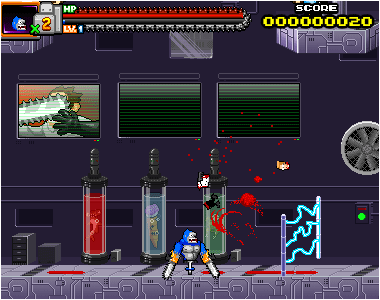 A new screenshot from Bionic Chainsaw Pogo Gorilla!