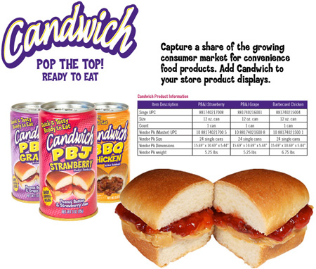 Candwich - The Sandwich in a Can!