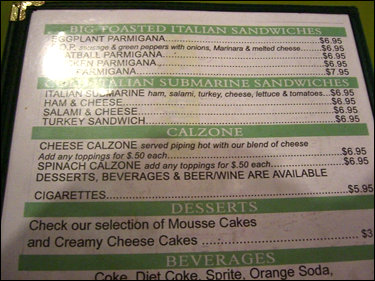 Care for a little Tobacco in your Calzone?