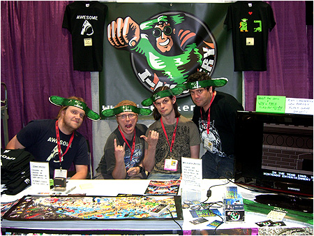 I-Mockery's table at the 2009 San Diego Comic-Con!