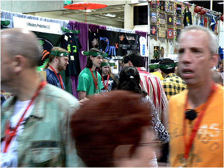 I-Mockery's table at the 2009 San Diego Comic-Con!