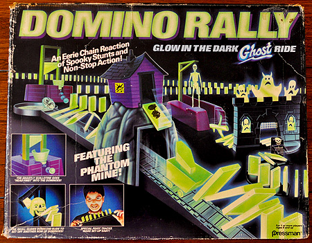 The Domino Rally Glow In The Dark Ghost Ride!
