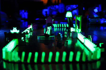 The Domino Rally Glow In The Dark Ghost Ride!