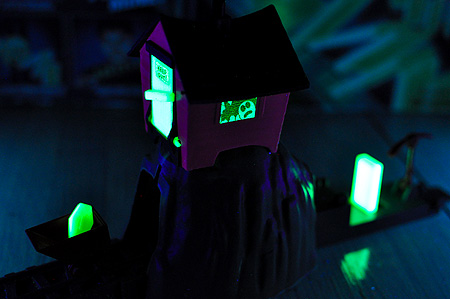 The Domino Rally Glow In The Dark Ghost Ride!