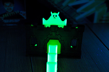 The Domino Rally Glow In The Dark Ghost Ride!