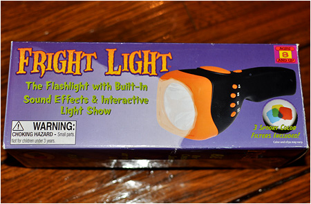 FINALLY! A flashlight with built-in horror sound effects.