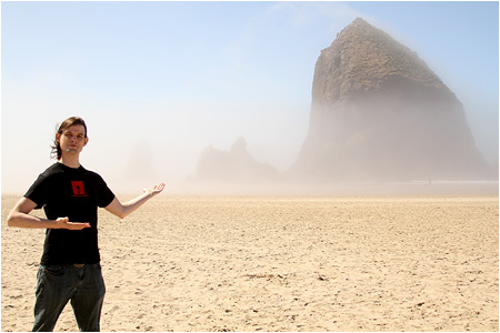 The Goonies Haystack Rock - one of my new favorite places on earth.