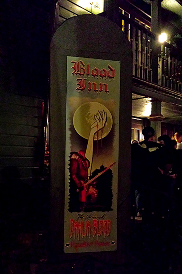 Waiting to enter Blood's Inn!