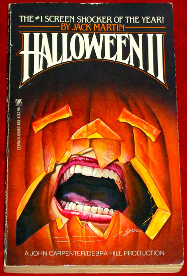 The Halloween II movie adaptation paperback novel!