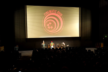 Cinematic Void and friends hurling Little Debbie Christmas snack cakes into the audience!