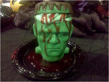 Frankenstein's Monster mousse dessert from Knott's Scary Farm!