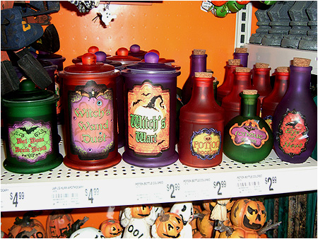 Apothecary style witch brew potion bottles!