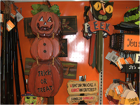 Vintage style Halloween displays