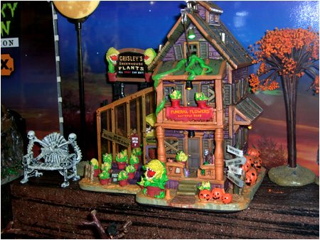 Grisley's Greenhouse from the 2010 Halloween Spooky Town Displays!