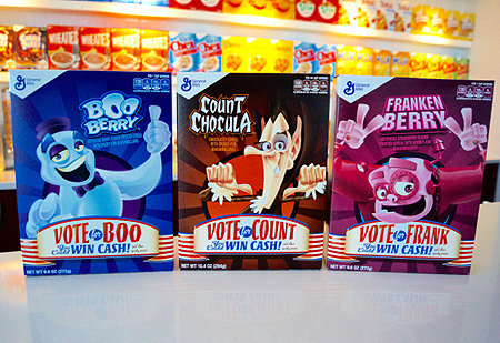 General Mills Monsters Cereal Election! Vote for Boo Berry!
