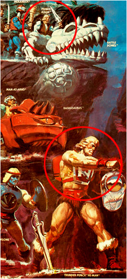 Thunder Punch He-Man and Prince Adam - again, not the same person.