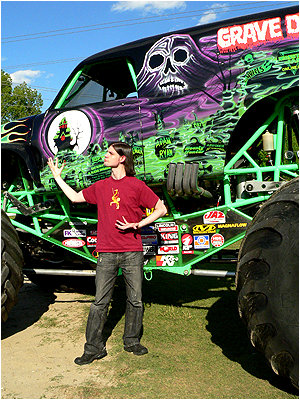 Grave Digger! The Big Bad Mean Halloween Machine!
