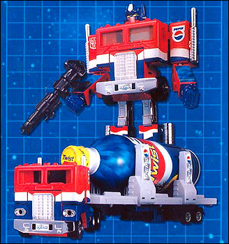 Optimus Prime Pepsi-powered convoy rolls into action to quench the thirst of all sentient beings!
