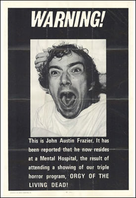 Orgy of the Dead - John Austin Frazier became a mental patient after watching it. True story...