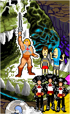 A preview of I-Mockery's upcoming Spring Pixel poster!