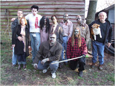 happy zombie family