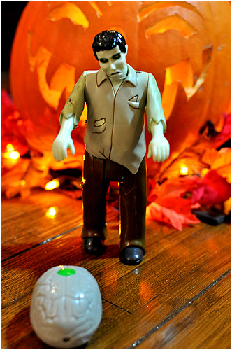 The Remote Control Zombie from Archie McPhee! He can't walk well, but he'll dry hump anything in his path!