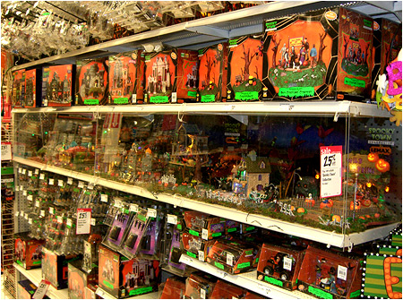Behind this glass case, lies too much Halloween awesomeness for your cranium to handle.