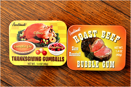 Thanksgiving Gumballs and Roast Beef Gumballs! Dinner is served!