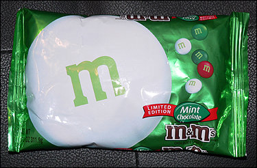 Limited Edition Mint Chocolate M&M's!