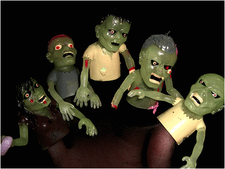 Glow Zombie Finger Puppets – Archie McPhee