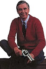 Mr. Rogers packs heat!