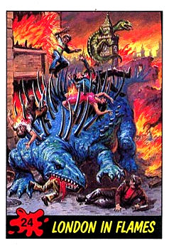 What's worse, being burned alive or impaled on a dinosaur? Oh right... BOTH.