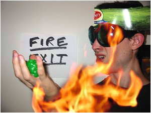 Uh Rog... you might wanna put that fire out.