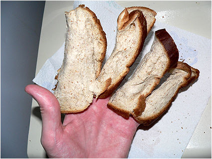 AT LEAST IT'S WHEAT BREAD, SO YOUR DEATH WILL BE HEALTHIER