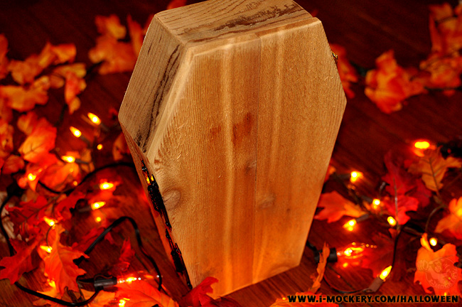 Halloween Hot Sauce comes in an optional handmade cedar coffin!