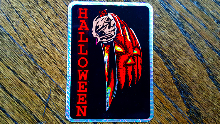 Halloween vintage horror prism vending machine sticker!