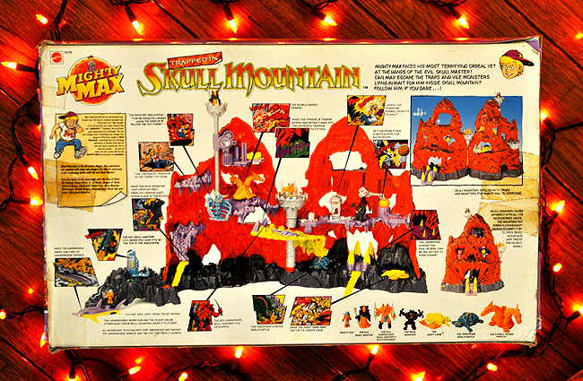The Mighty Max Trapped In Skull Mountain Playset box!