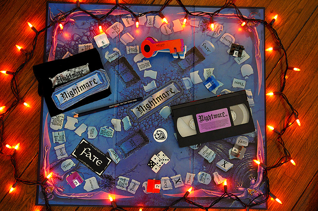 The Nightmare Horror VCR Board Game pieces!
