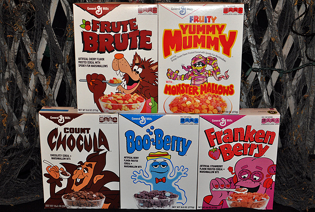 All Five of the Exclusive Retro Monster Cereal Boxes from Target!
