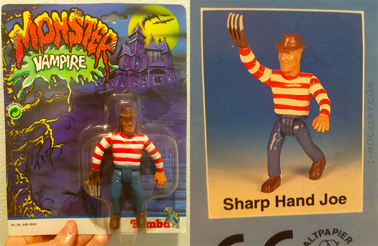 The Original Simba Monster Vampire "Sharp Hand Joe" Freddy Krueger knock-off bootleg figure! This is where Sharp Hand Joe got his name!