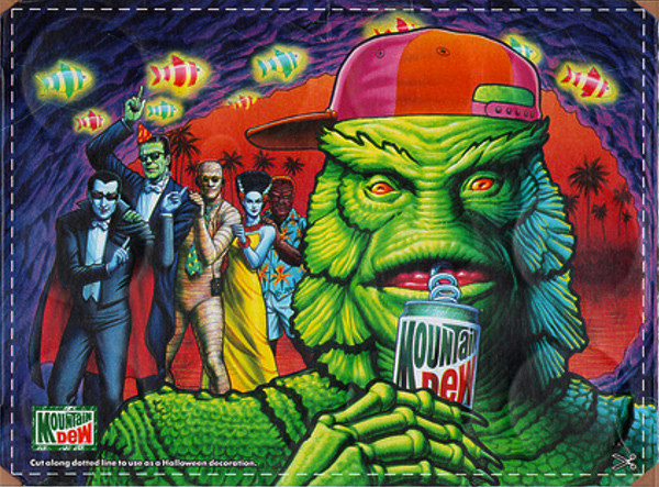 Universal Studios Pepsi Party Monsters Box cut-out decorations!