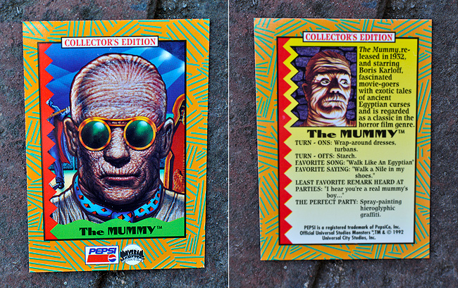 The Mummy Pepsi Party Monster Collector's Edition Card!