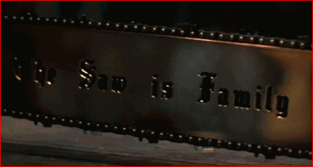 Hey Leatherface! Look what Santa brought you for being such a good boy this year!