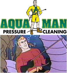 Aquaman, a failed hero, but a great pressure cleaner