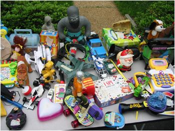 Toy outlet garage sale