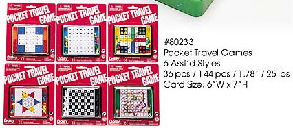 Assorted Boley Travel Games