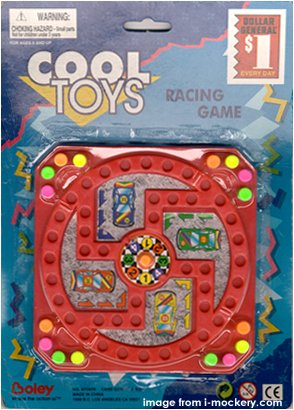 "Cool Toys: Racing Game" / Swastika!