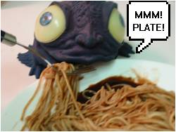Spaghetti ok... PLATE GOOD!!!!